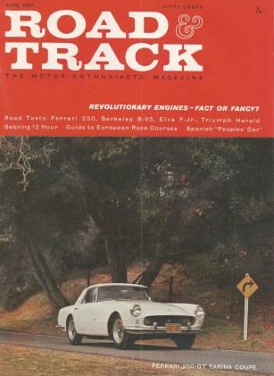 ROAD & TRACK 1960 JUNE - NSU-WANKEL, P-1800, ELVA